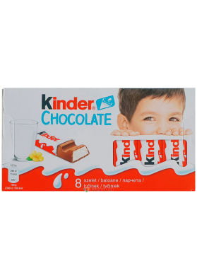 Kinder Chocolate 4 Szelet (Батончики Киндер) 100g.