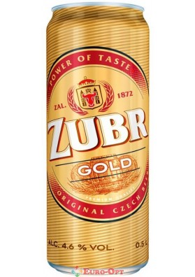 Пиво Zubr Gold (Зубр Голд) 0.5l.