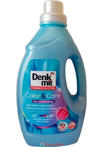 Жидкий порошок Denkmit Feinwaschlotion Color & Care Feinwaschlotion 1500ml.