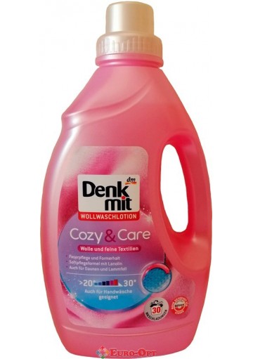 Гель для прання Denkmit Wollwaschlotion Cozy & Care (Денкміт для Вовни і Шовку) 1500ml.