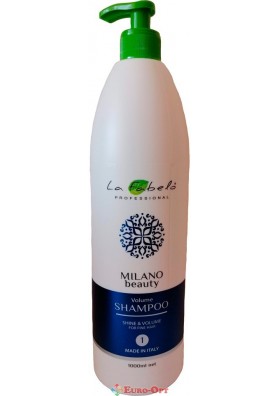 Шампунь La Fabelo Milano Beauty Shine & Volume (Блиск і Об'єм Волос) 1000ml.
