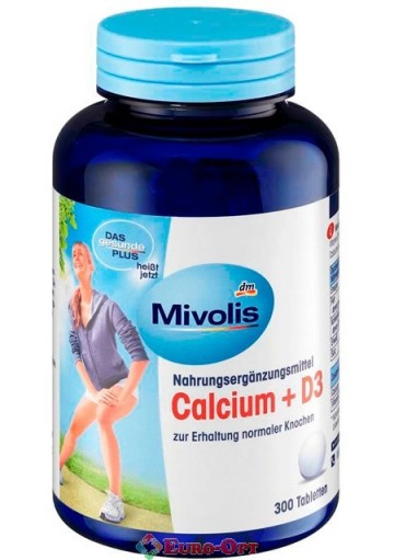 Вітаміни Mivolis Calcium + D3 300 шт.