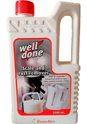 Средство для удаления накипи и чистки кофемашин и чайников Well Done Scale and rust remover 1L