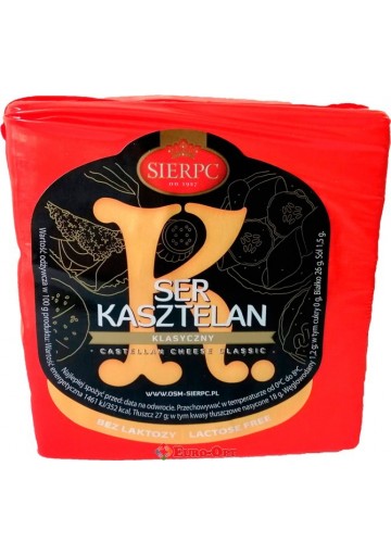 Сыр твёрдый Каштелан Sierpc Ser Kasztelan klasyczny 500g