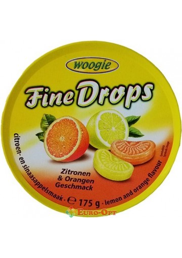 Льодяники Цитрусові Fine Drops Zitronen Orangen Geschmack 175g