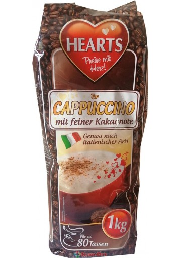 Капучино зі Смаком Шоколаду Hearts Cappuccino Mit Feiner Kakaonote 1kg