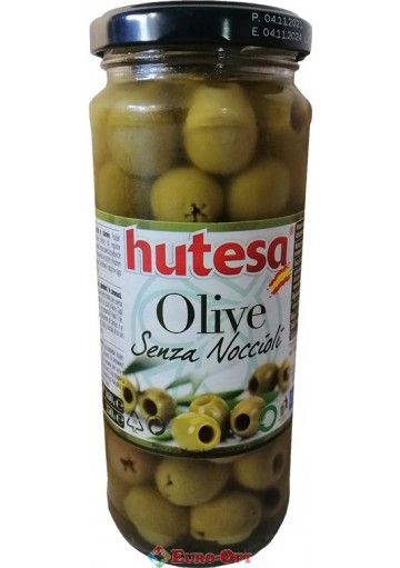 Оливки Зелені без Кісточки Hutesa Olive Senza Noccioli 350g