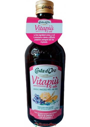 Суміш Рослинних Олій Costa d'Oro Vitapiu 750ml.