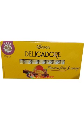 Шоколад Молочний Baron Delicadore Passion Fruit & Mango 200g