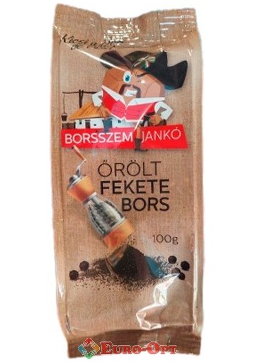 Чорний молотий перець Borsszem Janko Fekete Bors 100g.