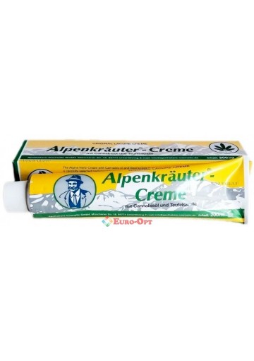 Крем для Суглобів Alpenkrauter-Crème (Крем Альпенкраутер з Екстрактом Коноплі та трав) 200ml.