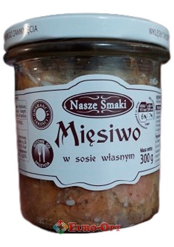 Тушенка Свиная в Собственном Соку Nasze Smaki Miesiwo w Sosie Wlasnym 300g.