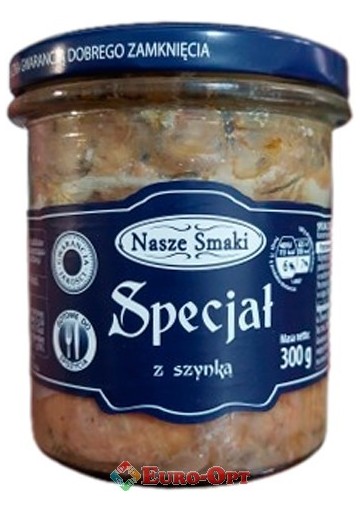 Тушенка Свиная Nasze Smaki Specjal z Szynka 300g.