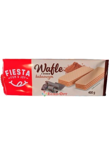 Вафли с шоколадной начинкой Fiesta Wafle z Kremem Kakaowym 400g.
