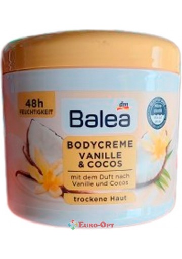 Крем для тіла Balea Bodycreme Vanille & Cocos 500ml.