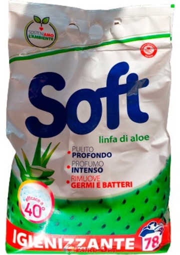 Стиральный порошок Soft Linfa di Aloe 3.9kg.