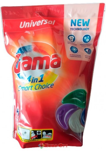 Капсулы для стирки Gama 4in1 Universal 60 caps