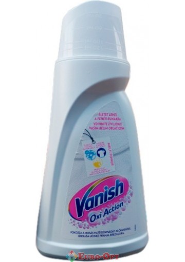 Жидкий Пятновыводитель для Тканей Vanish Oxi Action White 1l.