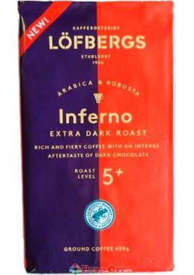 Кава мелена Lofbergs Extra Dark Roast 450g.