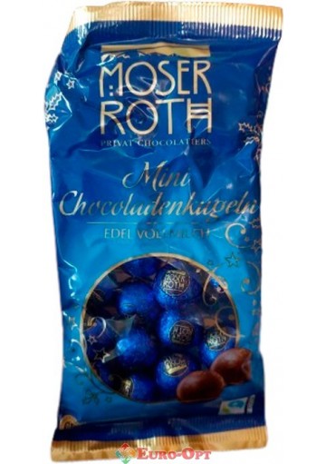Шоколадные шарики Moser Roth Mini Chocoladenkugeln Edel Vollmilch 150g.