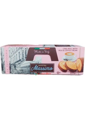 Рулет Maestro Massimo Swiss Roll With Milk & Coffee Cream 300g