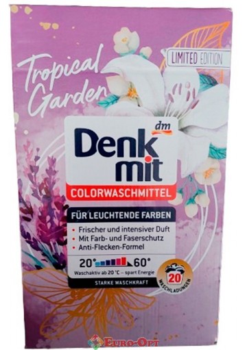 Стиральный порошок Denkmit Colorwaschmittel Tropical Garden 1.3kg