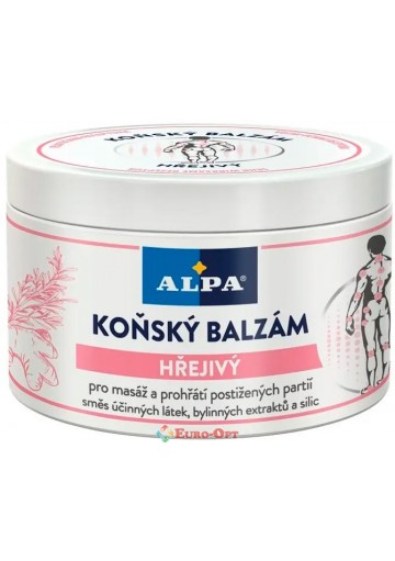 Кінський Бальзам з Перцем Зігріваючий Alpa Konsky balzam Hrejivy 250ml.