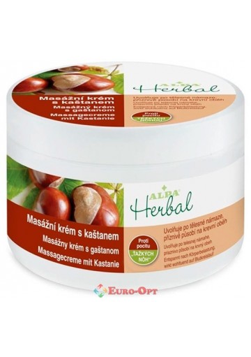 Трав'яний крем Alpa Herbal Masážní Krém s Kaštanem 250g