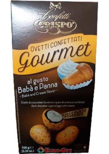 Шоколадные яйца Confetti Ovetti Confettati Gourmet Baba e Panna 150g.