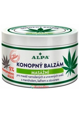 Бальзам Массажный с Экстрактом Конопля Alpa Konopny Balzam 250ml.
