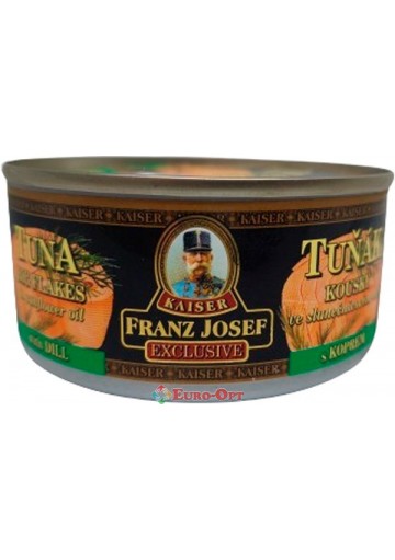 Тунець в олії Franz Josef Tuna Big Flakes In Oil Dill 170g.