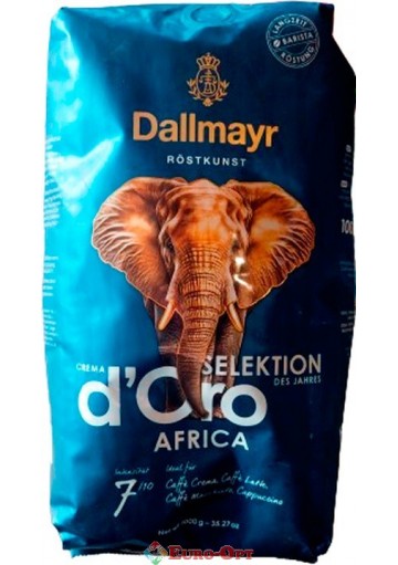 Кава в зернах Dallmayr Crema d'Oro Selektion Africa 1kg.