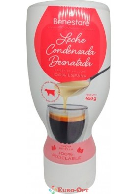Молоко згущене Benestare Leche Condensada Desnatada 450g.