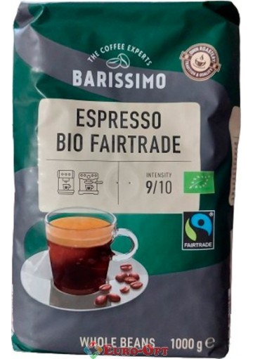 Кава в зернах Barissimo Espresso Bio Fairtrade (Барісімо Еспрессо Біо) 1kg.