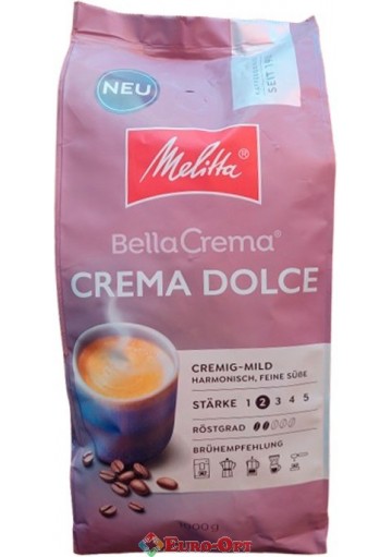 Кофе в зернах Melitta Bella Crema Crema Dolce 1kg.