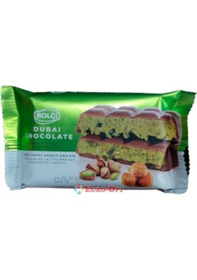 Дубайський шоколад с фисташкой Bolci Dubai Chocolate 100g.