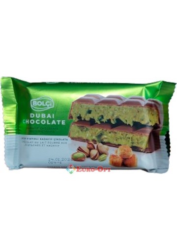Дубайський шоколад із фісташкою Bolci Dubai Chocolate 100g.
