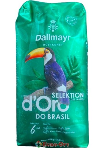 Кофе в зернах Dallmayr Crema dOro Selektion Do Brasil 1kg.