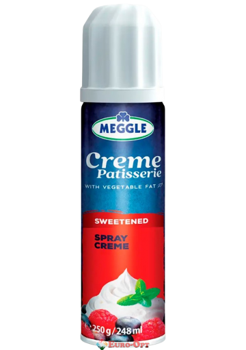 Взбитые сливки в баллоне Meggle Creme Patisserie 250g.