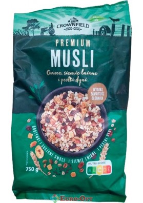 Muesli Crownfield (Мюсли Кровнфилд с Фруктами) 750g.