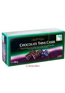 Шоколад Maitre Truffout Thins Cassis 200g.