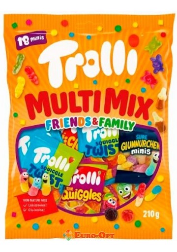 Цукерки Troli Multi Mix 210g.