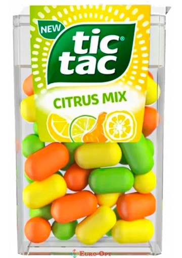 Драже Tic-Tac Cirtus Mix (Цитрусовый Микс) 18g. * 24шт