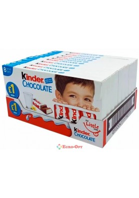 Набір шоколадних батончиків Kinder Chocolate Т8 100g.