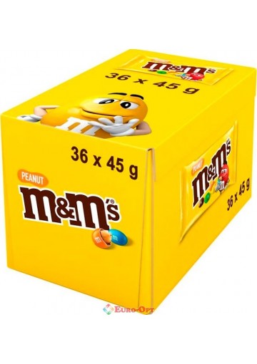 Набір драже M&M's Peanut з Арахісом 36 шт × 45г