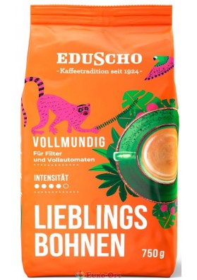 Кофе в зёрнах Eduscho Vollmundig Lieblingsbohnen 750g.