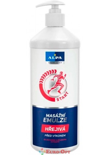 Масажна зігріваюча емульсія Alpa Masazni Emulze Hrejiva 1l