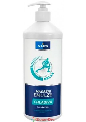 Масажна охолоджуюча емульсія Alpa Masazni Emulze Chladiva 1l