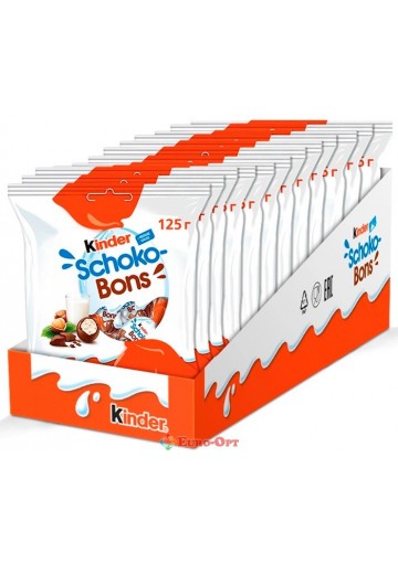 Упаковка конфет Kinder Schoko-Bons (Кіндер Шоко-Бонс) 125г * 16шт