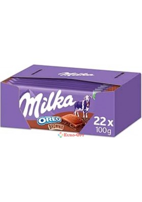 Упаковка шоколада Milka Oreo Brownie 100g. × 22шт